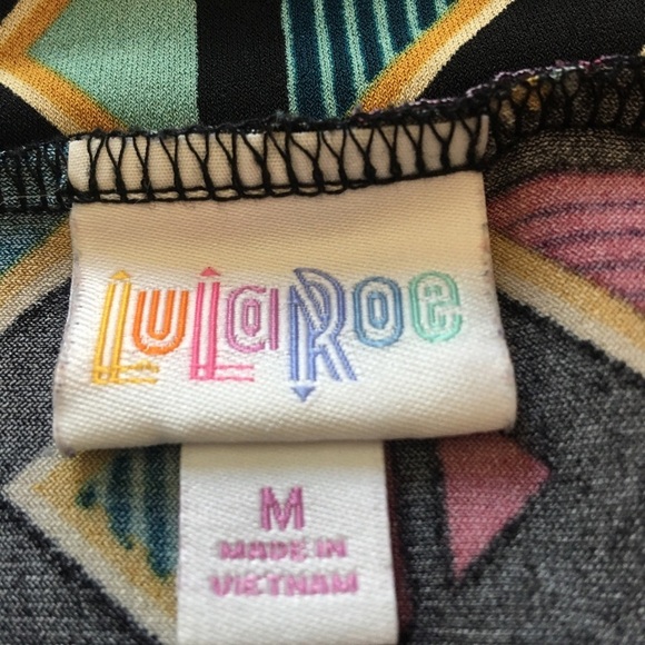 LuLaRoe Pink and Red Tiered A-Line Maxi Skirt for Casual Wear - Picture 4 of 6